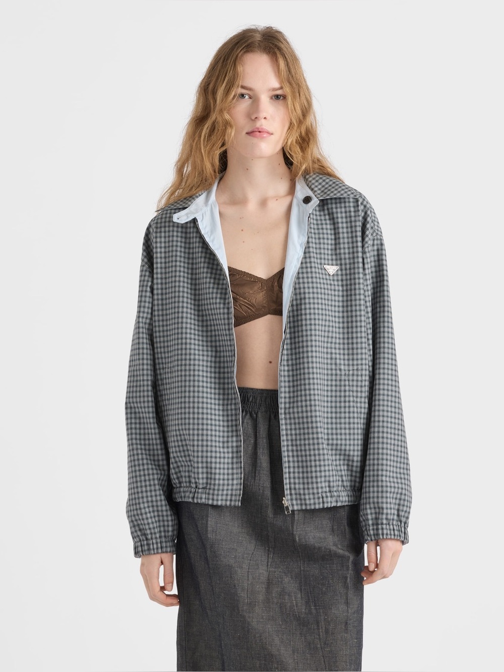 Prada Checked poplin jacket It38